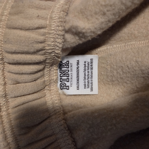 PINK brand Hoodie and Pant Golden Tan Coord Set size XXL - Picture 4 of 9
